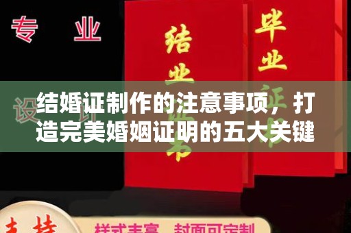 横峰结婚证制作的注意事项，打造完美婚姻证明的五大关键点