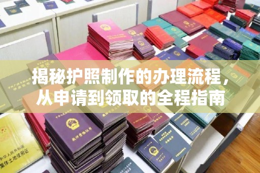 横峰揭秘护照制作的办理流程，从申请到领取的全程指南