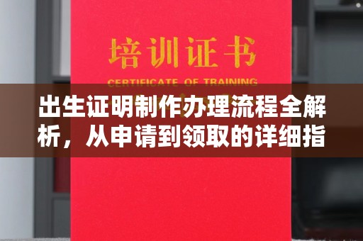 横峰出生证明制作办理流程全解析，从申请到领取的详细指南