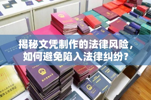 横峰揭秘文凭制作的法律风险，如何避免陷入法律纠纷？