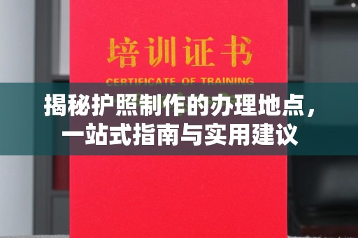 横峰揭秘护照制作的办理地点，一站式指南与实用建议