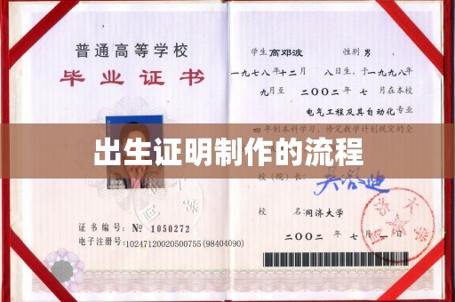 横峰出生证明制作的流程